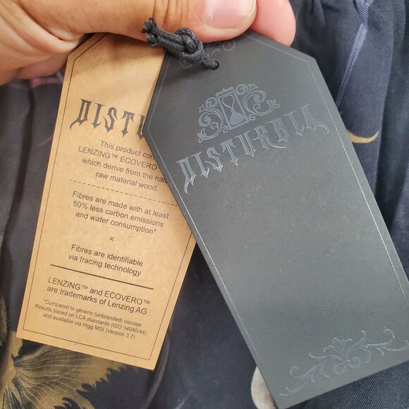 Disturbia Rosanella Floral Print Midi Skirt Women Size US 16 NWT Goth - Picture 5 of 14